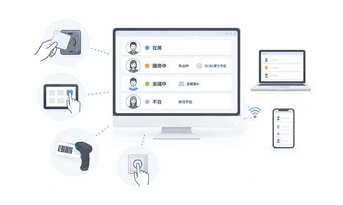 PC出退表示システム